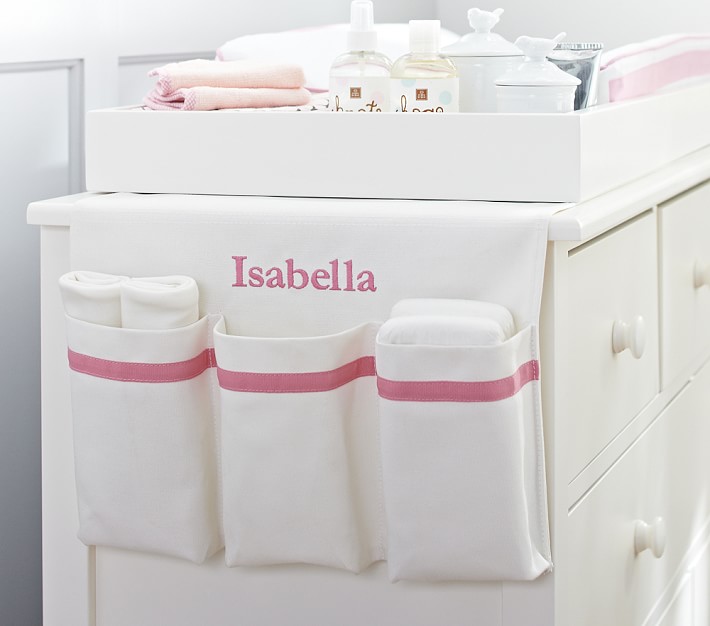 Pink Harper Changing Table Organizer Pottery Barn Kids