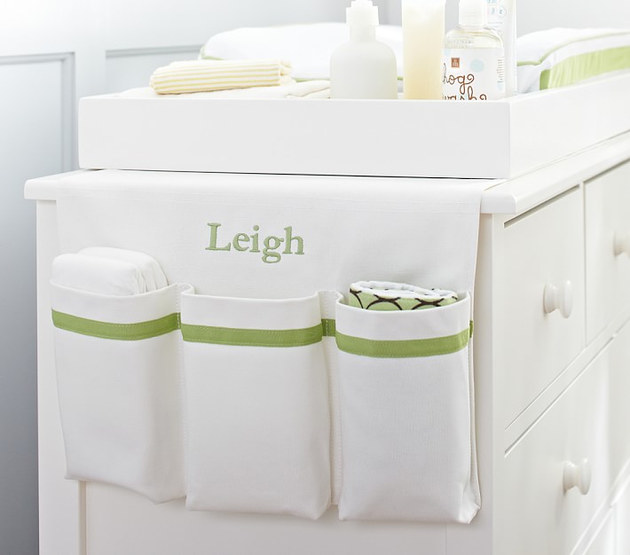 Green Harper Changing Table Organizer Pottery Barn Kids