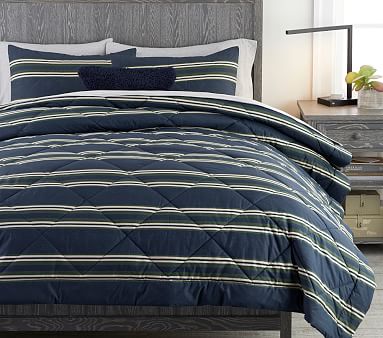 Eton Stripe Shams | Pottery Barn Kids