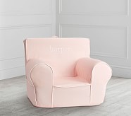 Pottery Barn Kids pink lux ruffle anywhere chair slip cover *REGULAR* Slipcover 