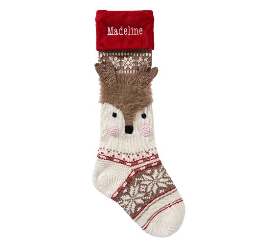 Pottery Barn Classic Fair Isle Stocking Collection Never Monogrammed NEW 