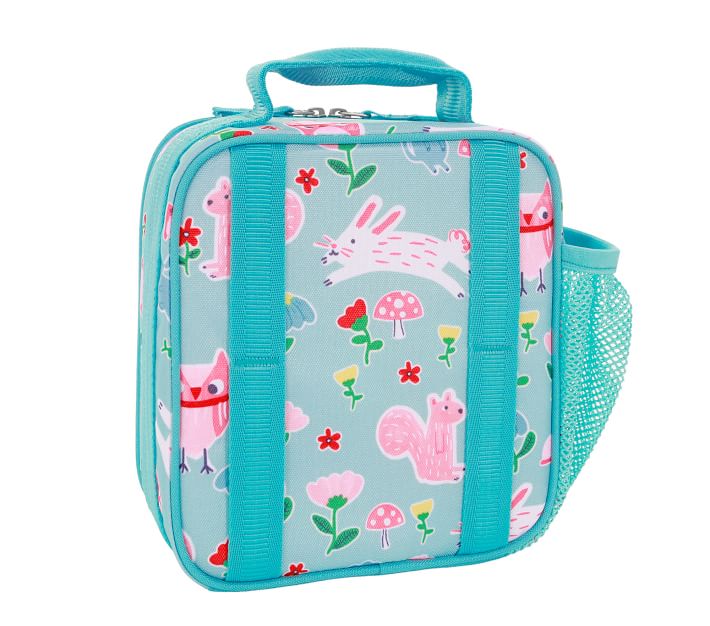 Mackenzie Aqua Garden Bunnies Lunch Boxes | Pottery Barn Kids