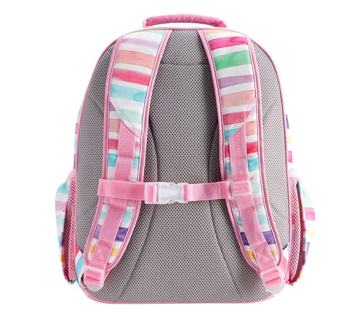 Mackenzie Pink Kayla Rainbow Stripes Backpacks 