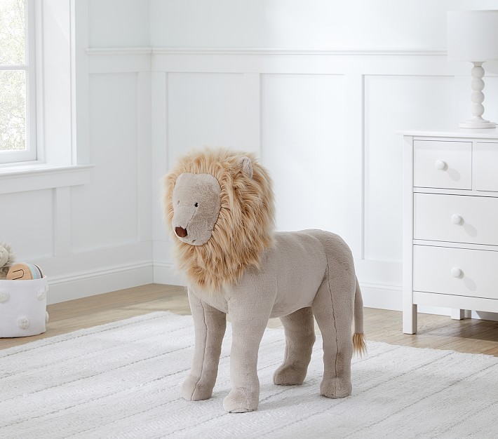 pottery barn lion rocker