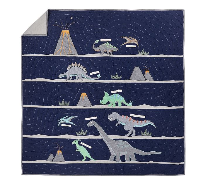Warren Dinosaur Kids' Comforter Set Pottery Barn Kids