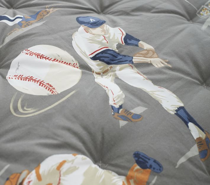 Vintage Baseball Comforter & Shams Pottery Barn Kids