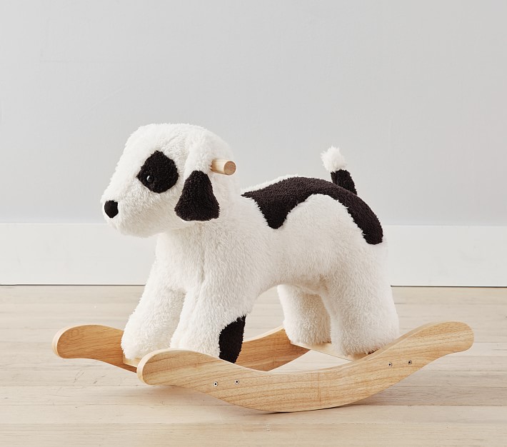 Nursery Sherpa Puppy Plush Rocker Animal Rocker Pottery Barn Kids
