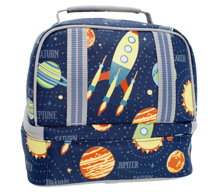 Mackenzie Navy Solar System Glow-in-the-Dark Lunch Boxes | Pottery Barn ...