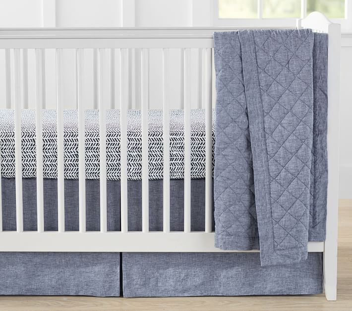 Belgian Flax Linen Baby Bedding Crib Bedding Pottery Barn Kids