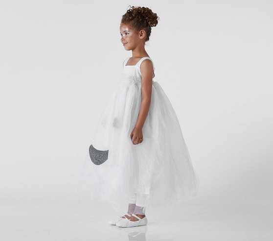 NWT Pottery Barn Kids Light Up Ghost tulle dress Halloween costume 3T 