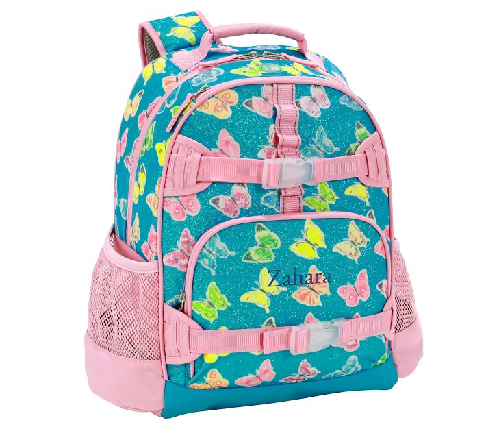 Mackenzie Rainbow Butterfly Glitter Backpacks | Pottery Barn Kids