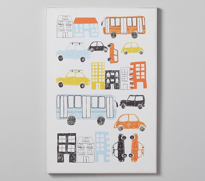 Transportation Stretched Canvas Art Pottery Barn Kids