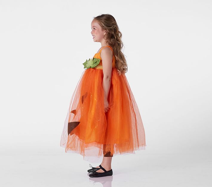 Kids Pumpkin Costume Set - Halloween Dress Up With Hat & Pants For Ages 1-7 Years