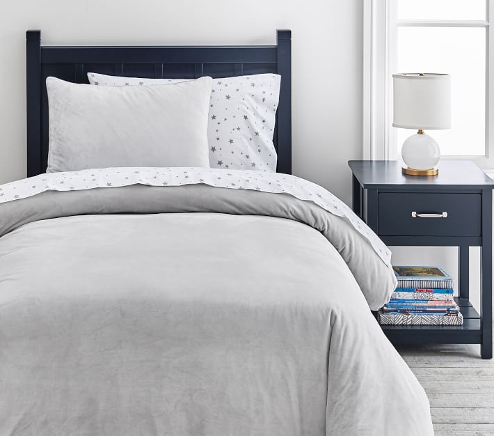 Boys Luxe Chamois Kids' Duvet Cover Pottery Barn Kids