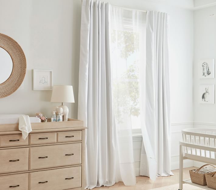 Quincy Cotton Canvas Kids Blackout Curtain Pottery Barn Kids