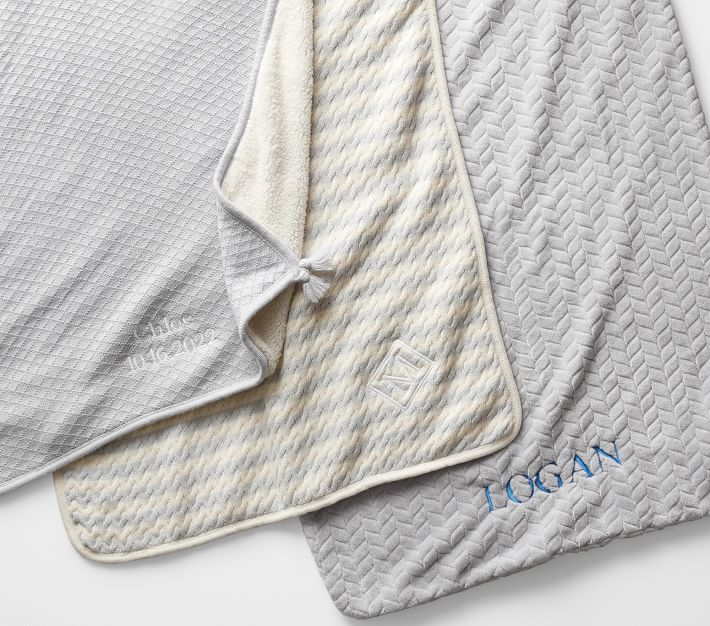 Luxe Cable Knit Sherpa Baby Blanket Pottery Barn Kids