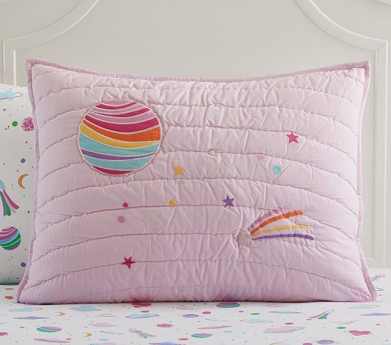blue pink Details about   New Pottery Barn Kids Emmie Surf euro sham 