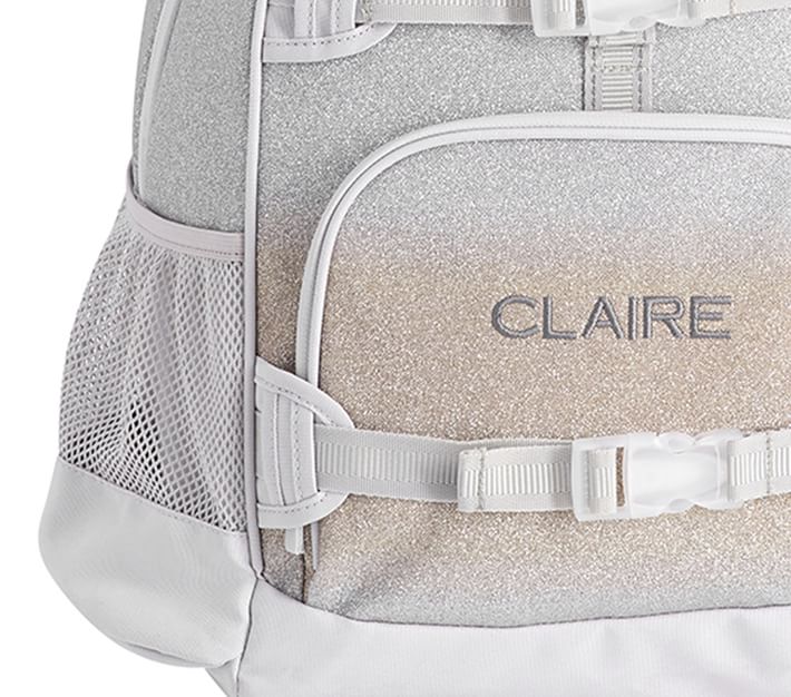 Silver & Gold Ombre Sparkle Glitter Kids Backpacks | Pottery Barn Kids