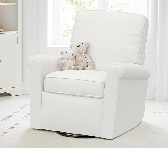 small white recliner chair