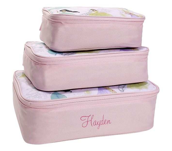 Mackenzie Disney Princess Castle Shimmer Packing Cubes, Set of 3 Pottery Barn Kids