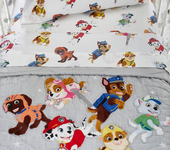 Childrens Ninjo Paw Patrol Dragon Print Fleece Winter Kids Bedroom Blanket 