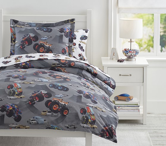 Monster Trucks™ Organic Duvet Cover 