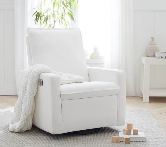 white breastfeeding chair