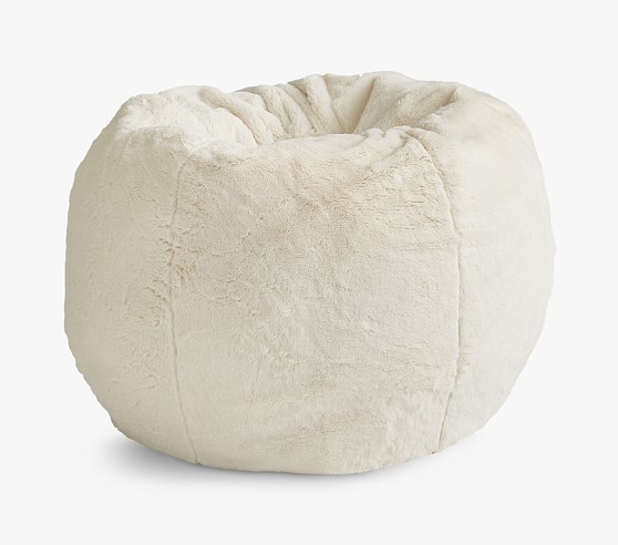 ivory patterned bean bag chair