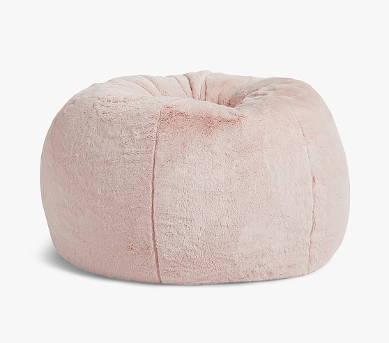 dusky pink bean bag