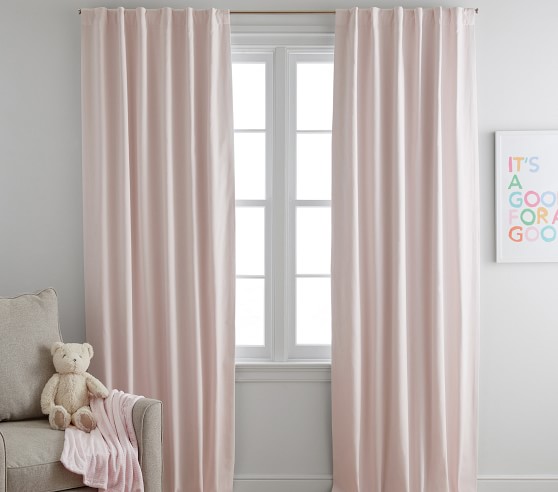 POTTERY BARN KIDS ~QUINCY CLASSIC CANVAS BLACKOUT WINDOW PANEL~CHOOSE 63” or 84” 