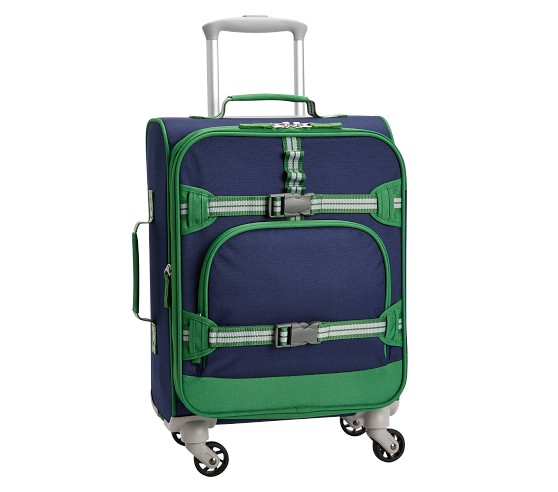 Mackenzie Navy Green Trim Solid Spinner 