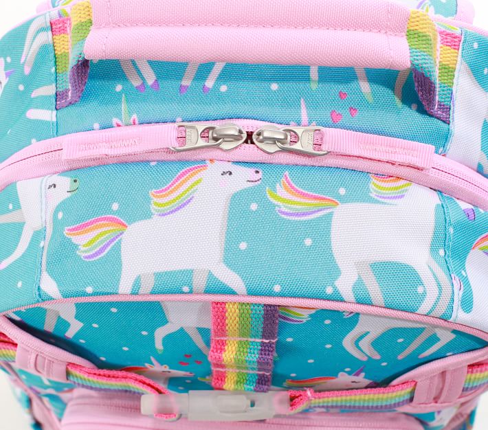 Mackenzie Aqua Unicorn Parade Backpacks Pottery Barn Kids