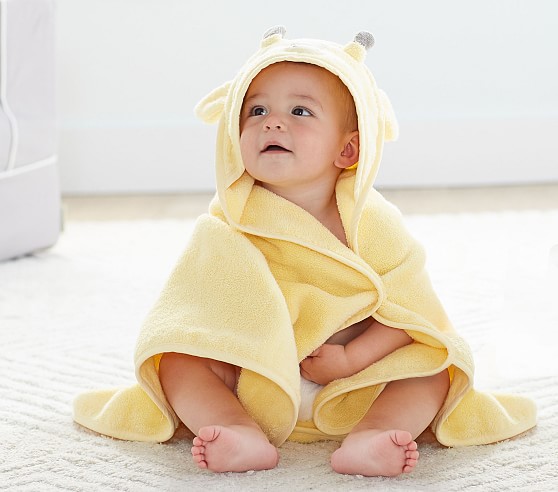 Giraffe Hooded Baby Towel Fleece bathrobe New 