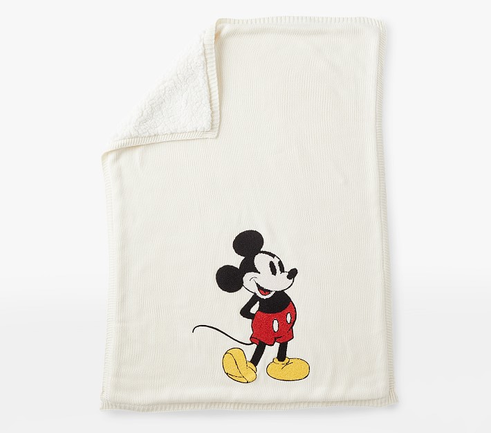 Disney Mickey Mouse and Minnie Mouse Heirloom Baby Blankets | Pottery Barn  Kids