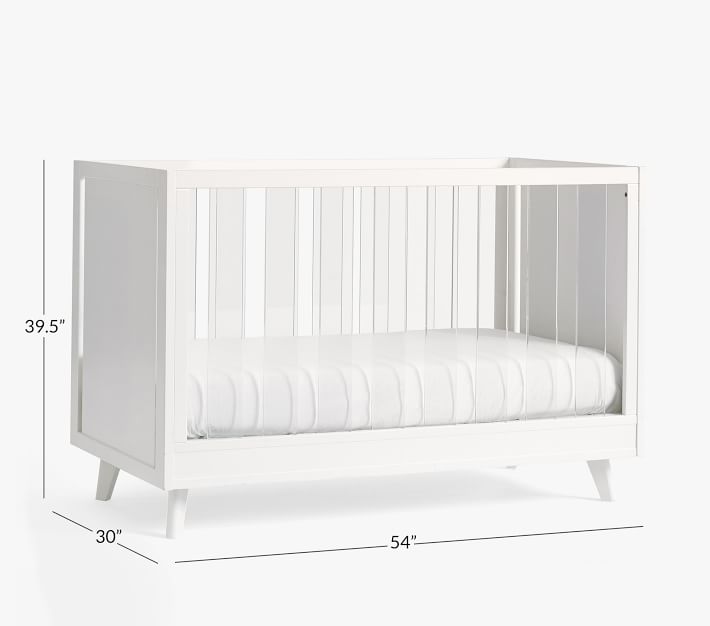 Sloan Acrylic Convertible Baby Crib Pottery Barn Kids