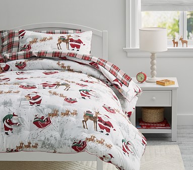 santa bedspread