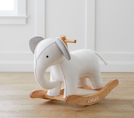 elephant critter nursery rocker