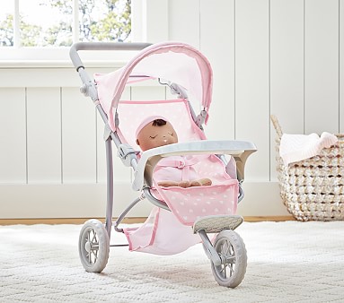 pottery barn doll jogging stroller