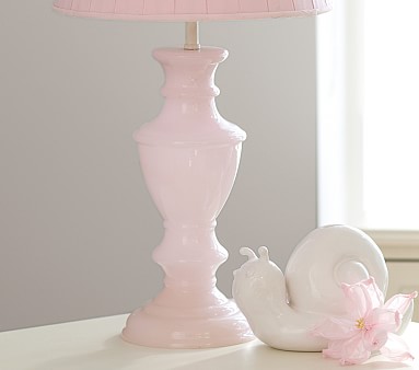 pink milk glass lamp