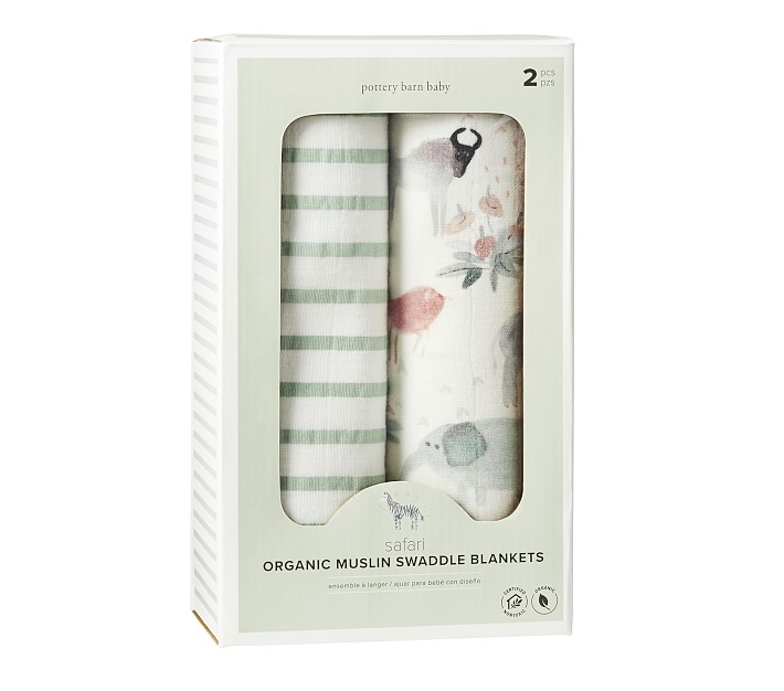 pottery barn swaddle set
