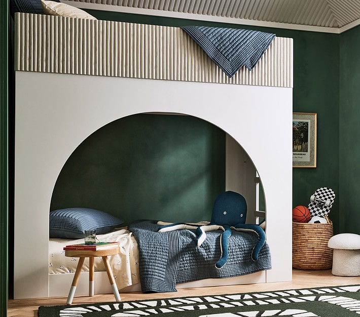 west elm kids x pbk x Sarah Sherman Samuel Arches Twin Over Twin Bunk