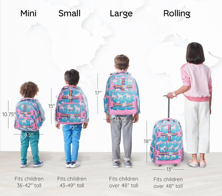 Mackenzie Aqua Unicorn Parade Backpacks Pottery Barn Kids
