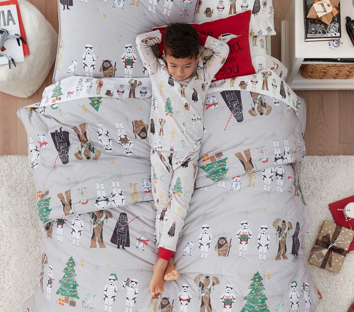 Star Wars™ Holiday Organic Pajama Set | Pottery Barn Kids