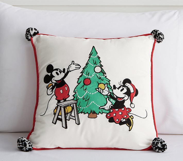 mickey and minnie christmas pillows