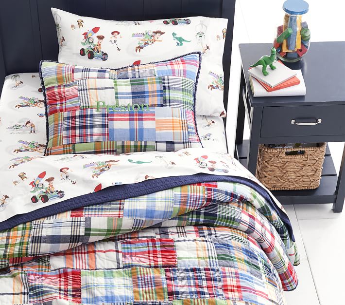 madras plaid duvet cover