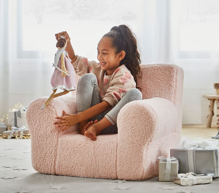 ikea white chair and ottoman