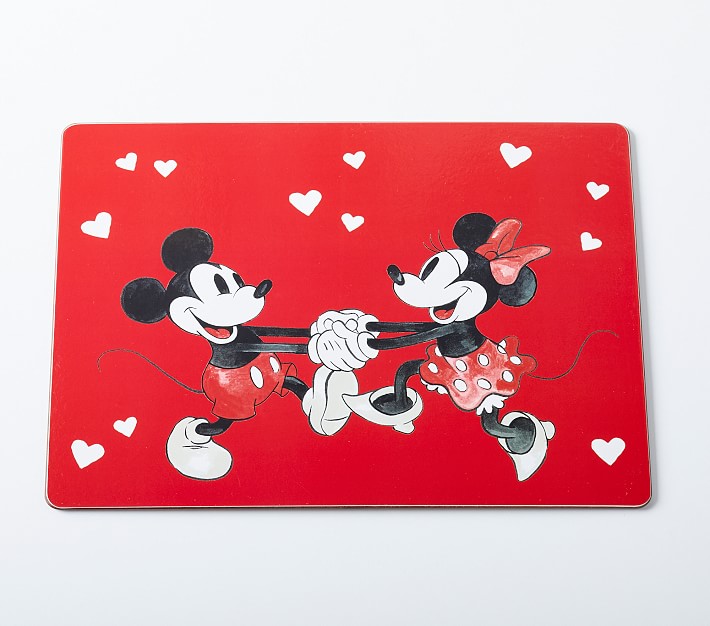 Disney Mickey Mouse Valentines Cork Placemat Pottery Barn Kids