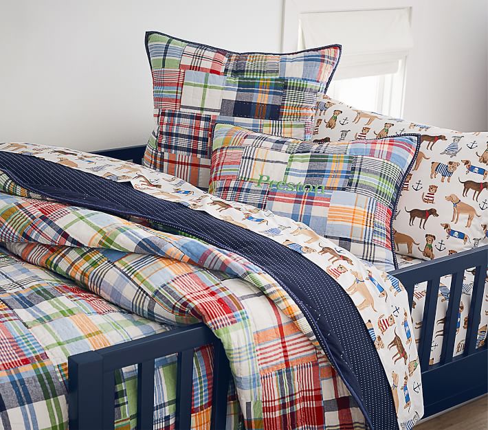 madras plaid duvet cover