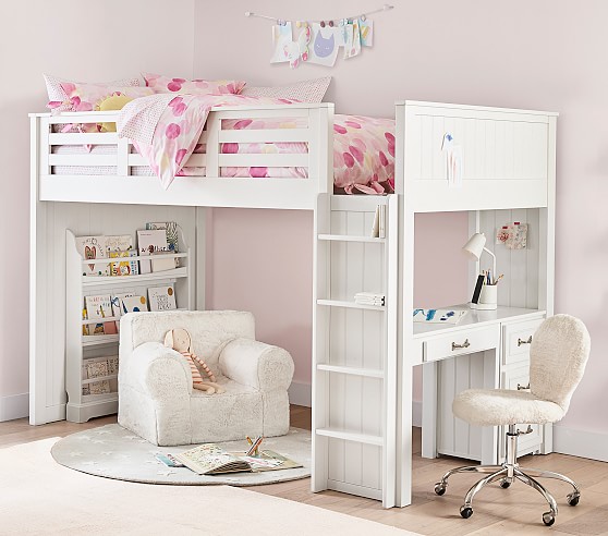 pottery barn bunk beds with desk