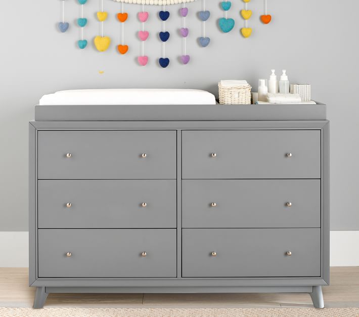 Sloan Extra Wide Changing Table Dresser & Topper Pottery Barn Kids
